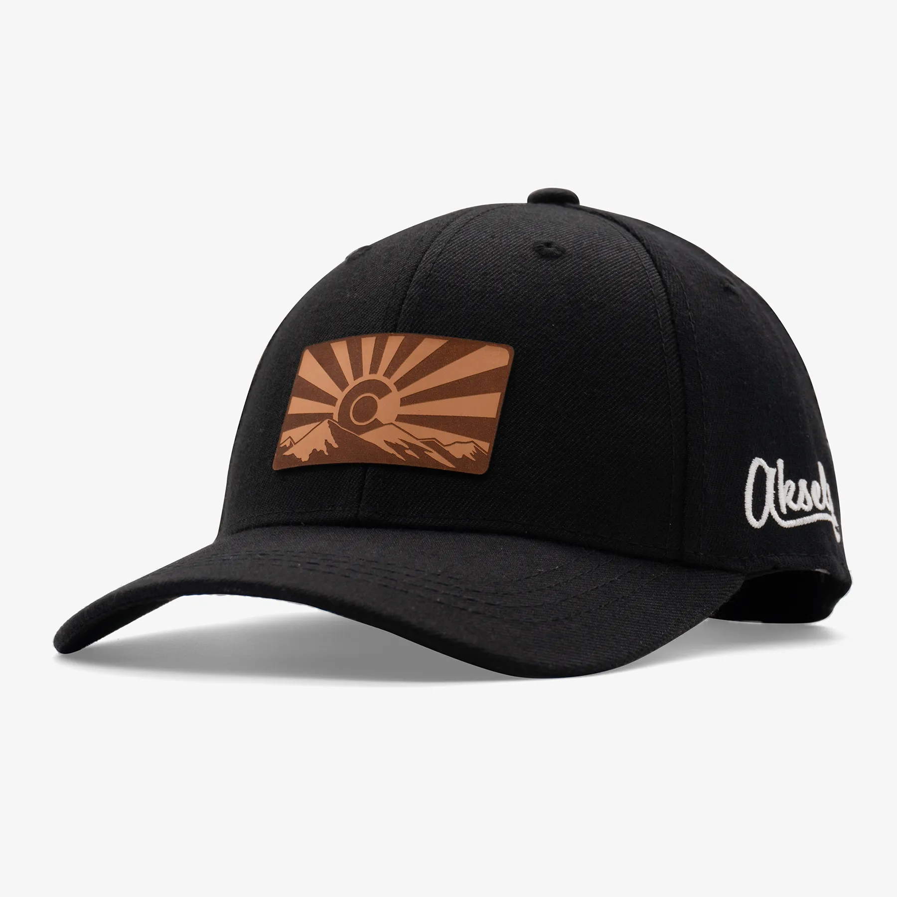 Aksels Laser Low Profile Colorado Sunset Fabric Snapback Hat