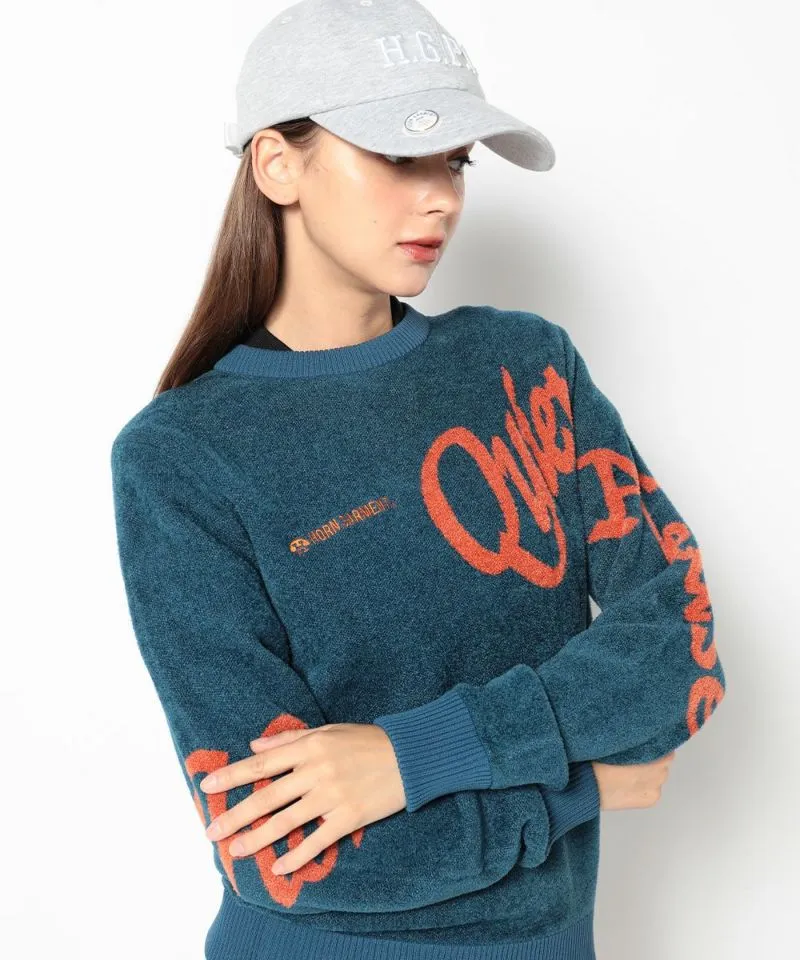 Arch Velour Sweater | WOMEN