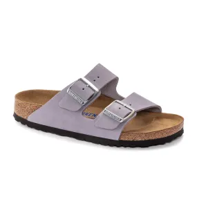 Birkenstock Arizona Soft Footbed Narrow Slide Sandal (Women) - Purple Fog Nubuck Leather