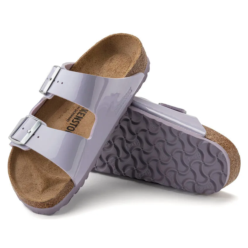 Birkenstock Women's Arizona Birko-Flor Patent (Purple Fog - Narrow Fit)