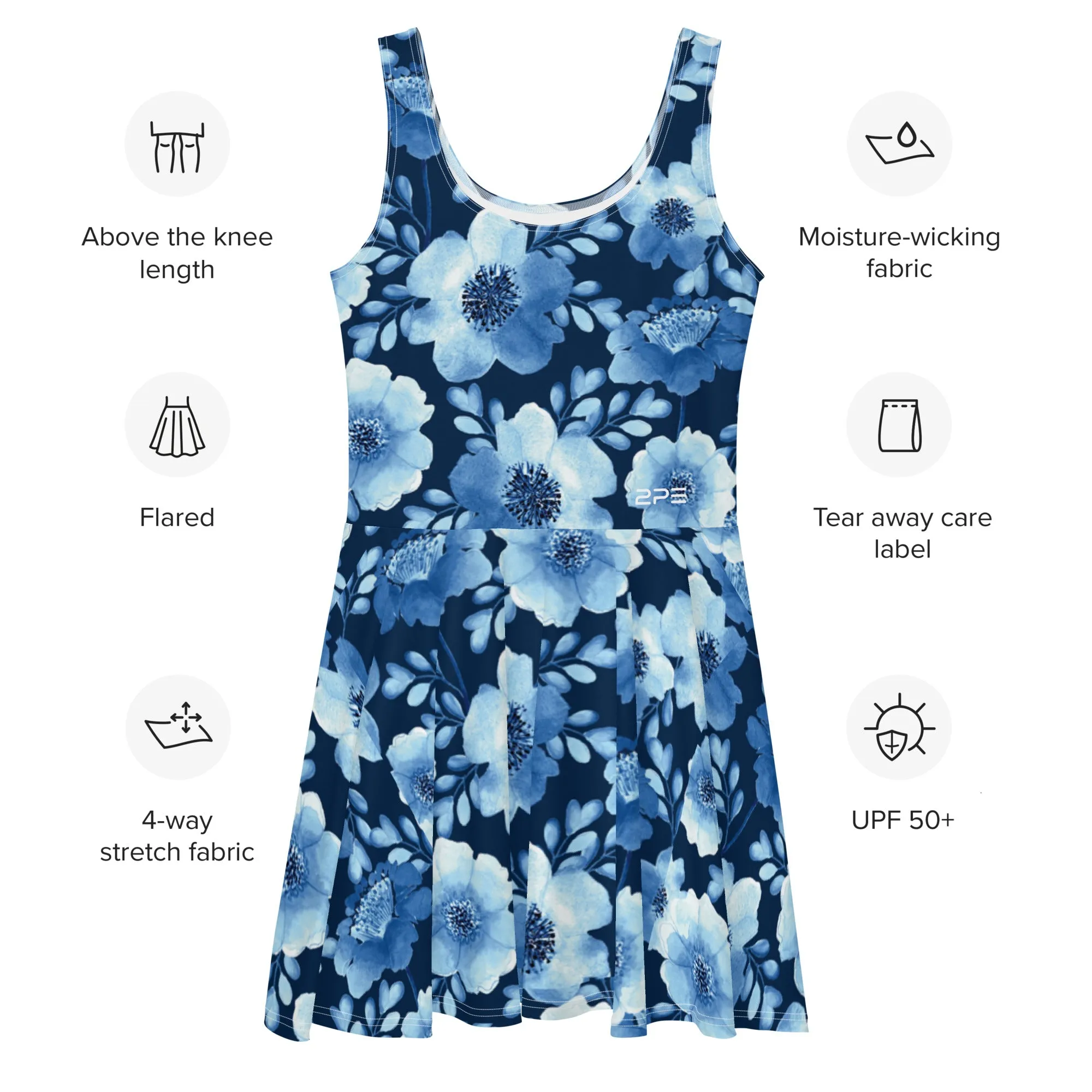 Blue Bouquet Travel Dress