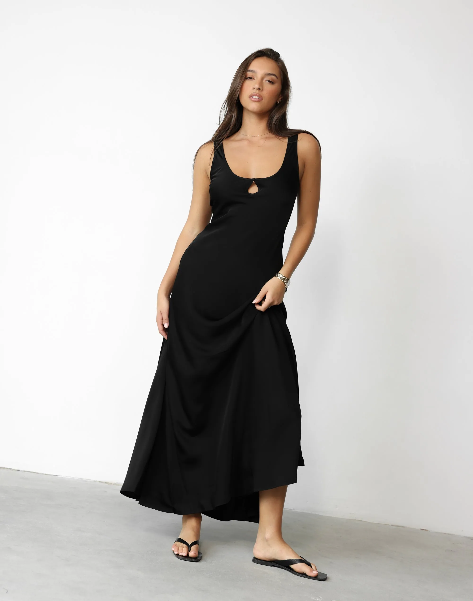 Charlotte Maxi Dress (Black)