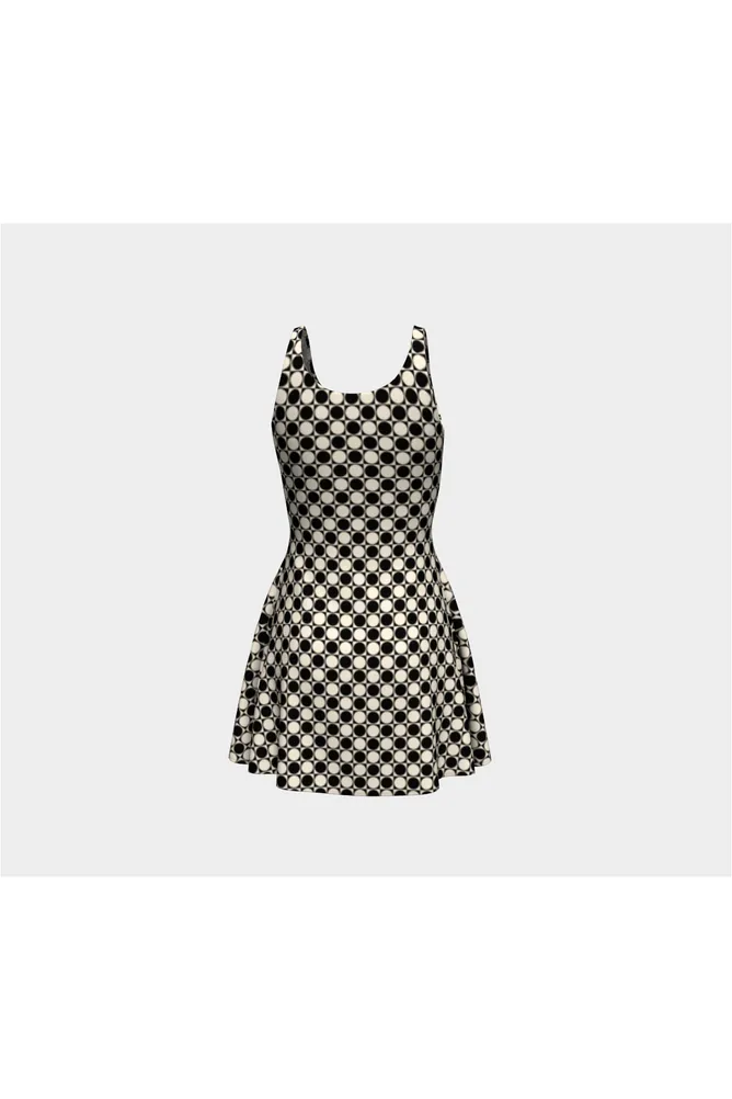 Checker Flare Dress