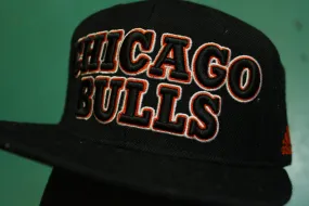 Chicago Bulls Spellout Script Vintage 00's Adjustable Back Snapback Hat