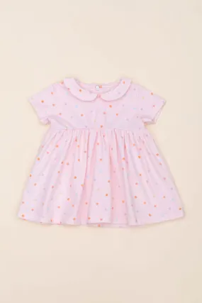 Clara Dress - Pink Polka Dots