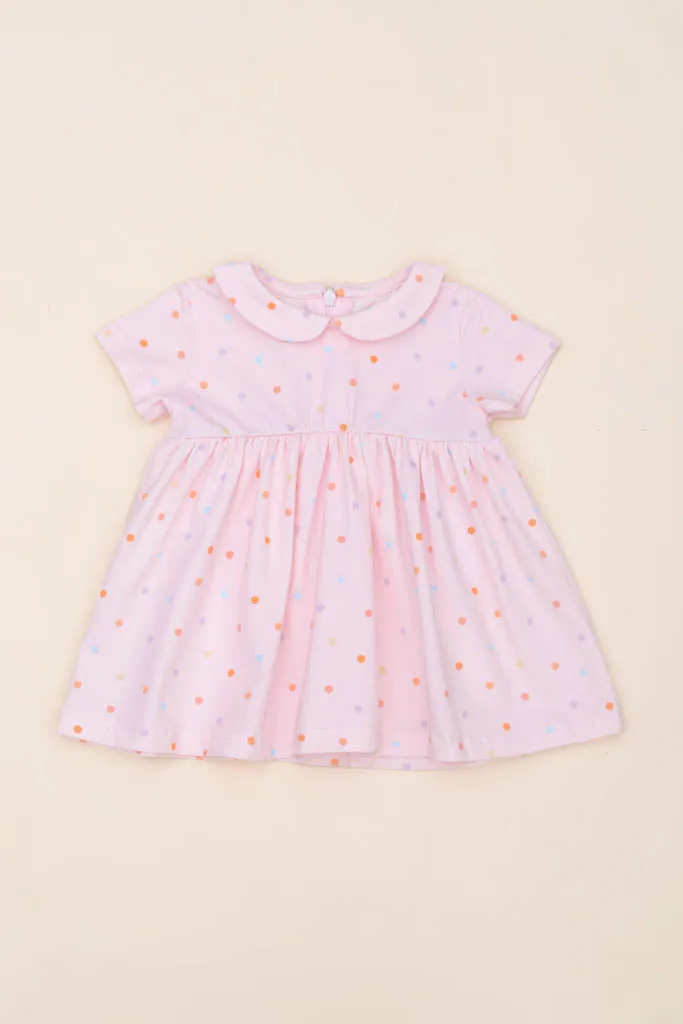 Clara Dress - Pink Polka Dots