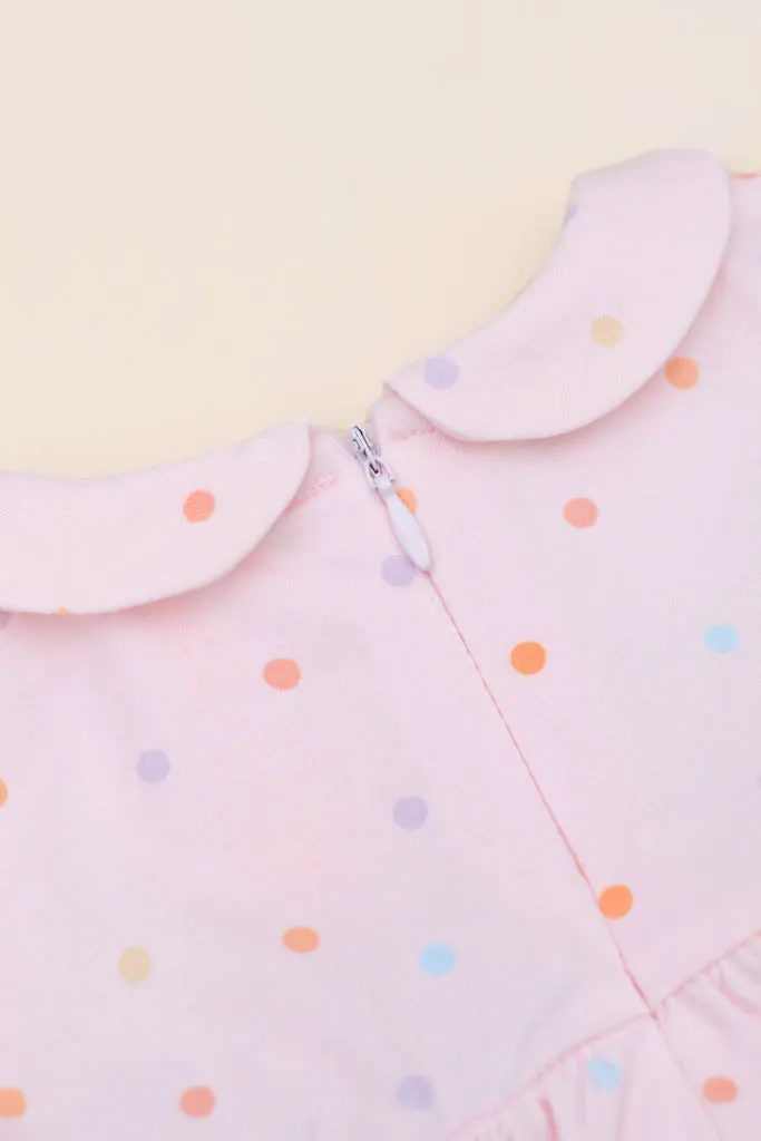 Clara Dress - Pink Polka Dots