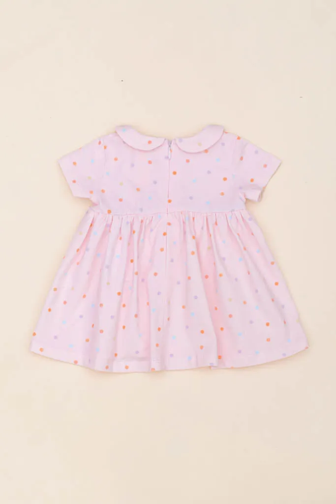 Clara Dress - Pink Polka Dots