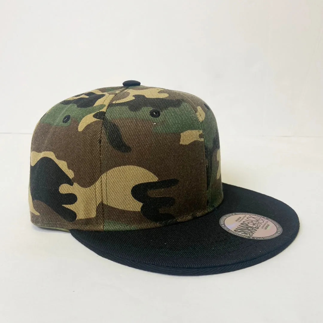 Classic 5 Panel Snapback Two Tone Hat