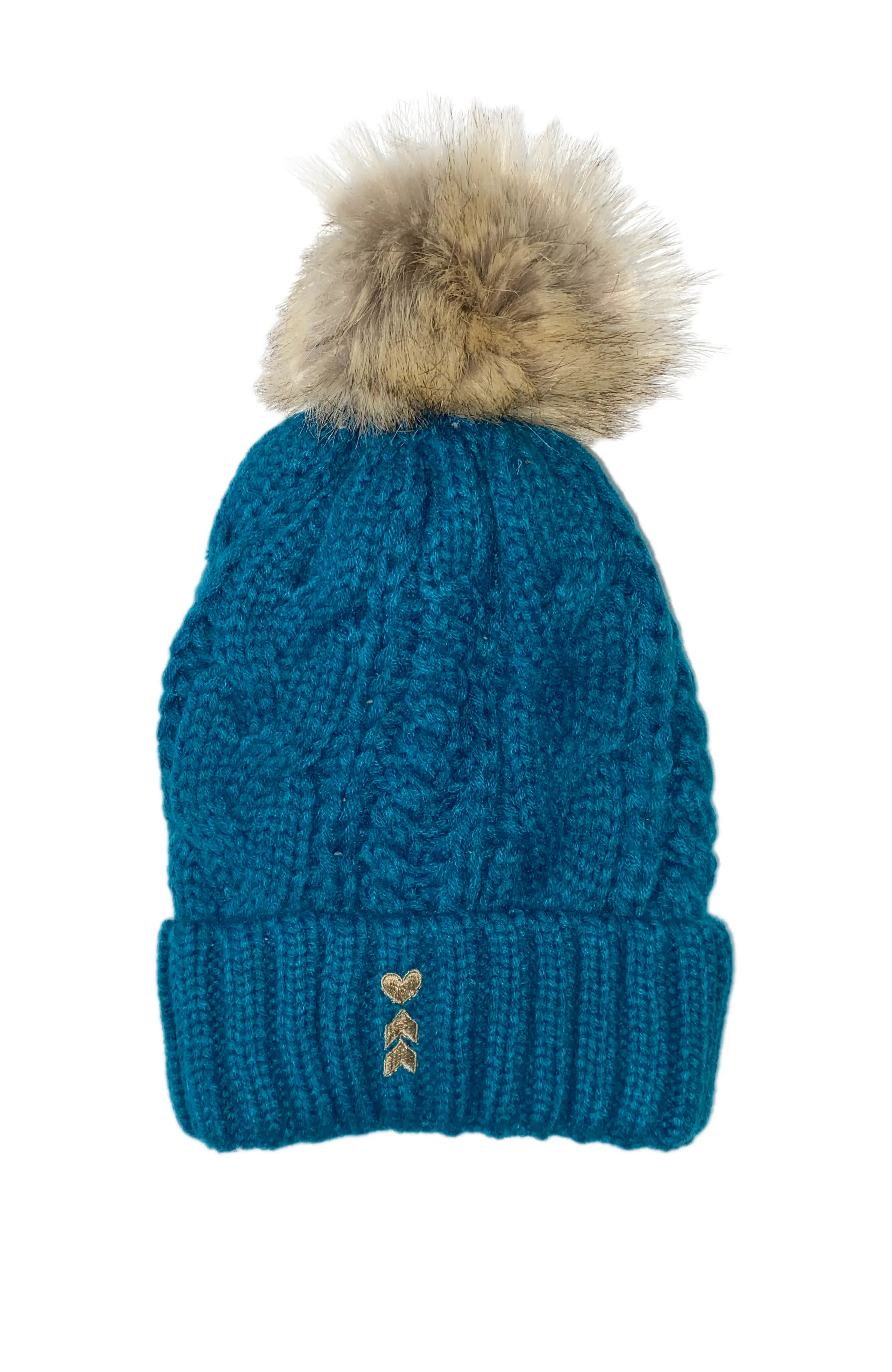 Coeur Sports Fur Pom Beanies