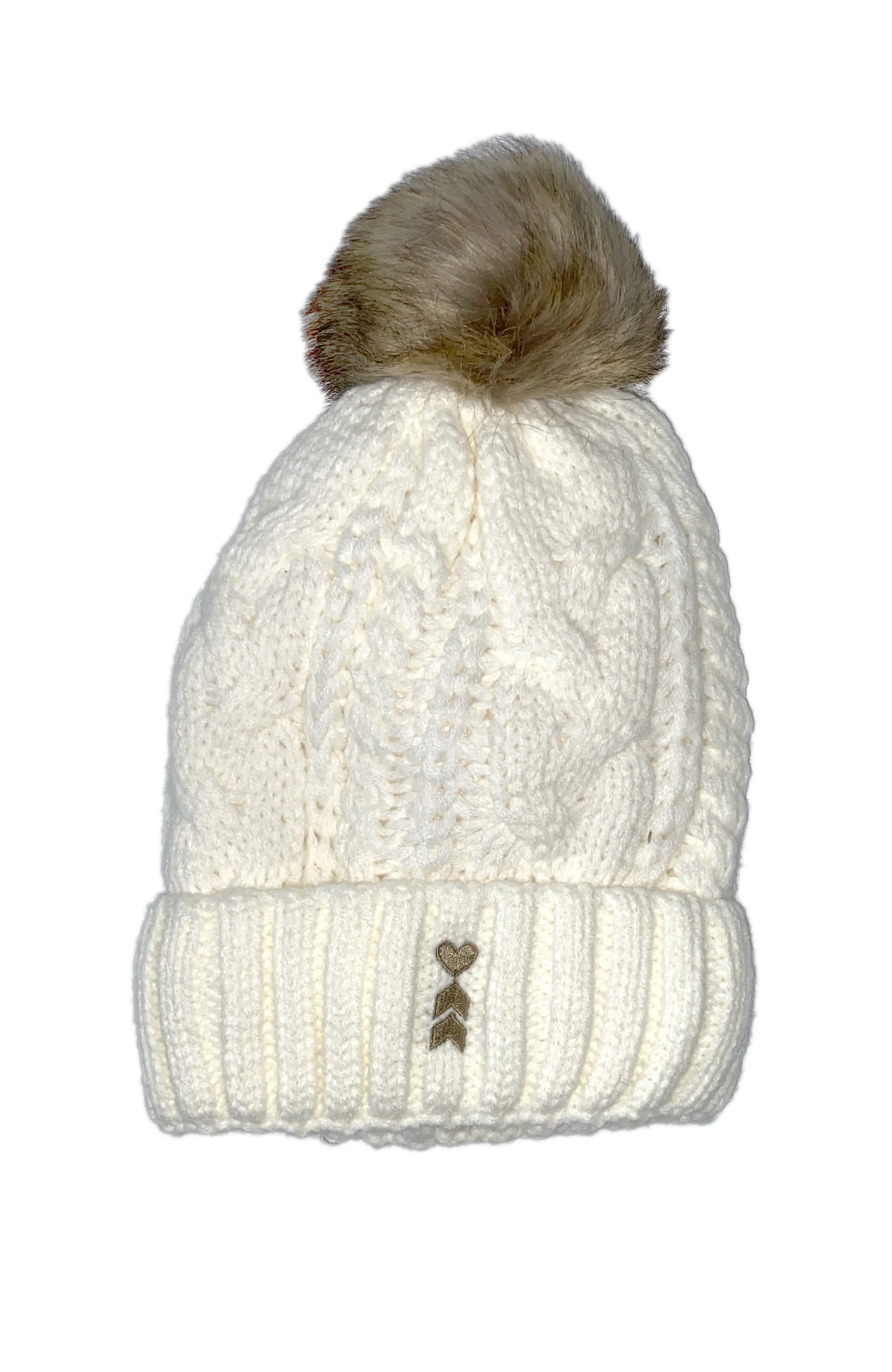 Coeur Sports Fur Pom Beanies