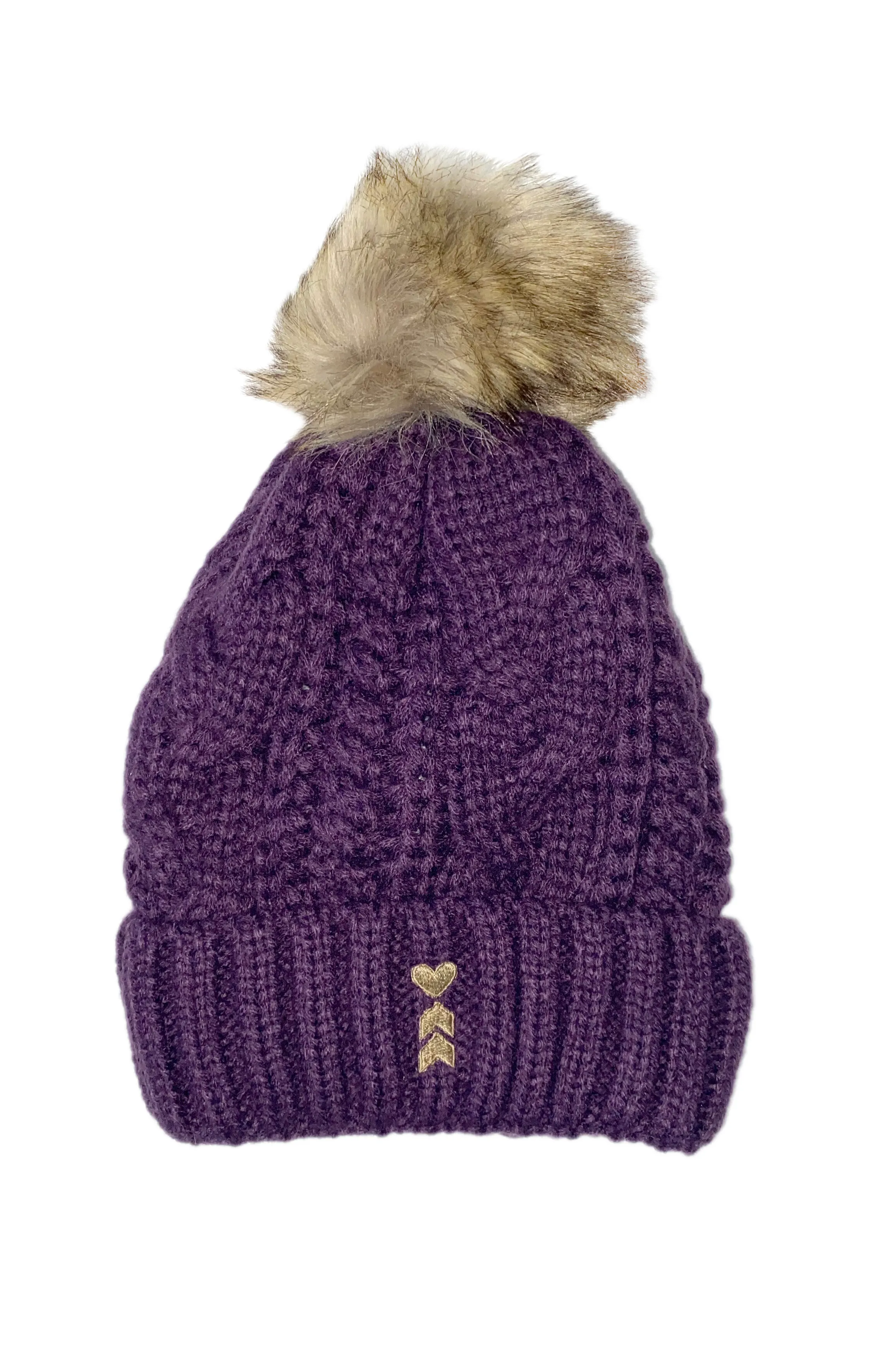 Coeur Sports Fur Pom Beanies