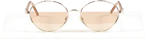 ellie saab Metallic Rose Gold Sunglasses