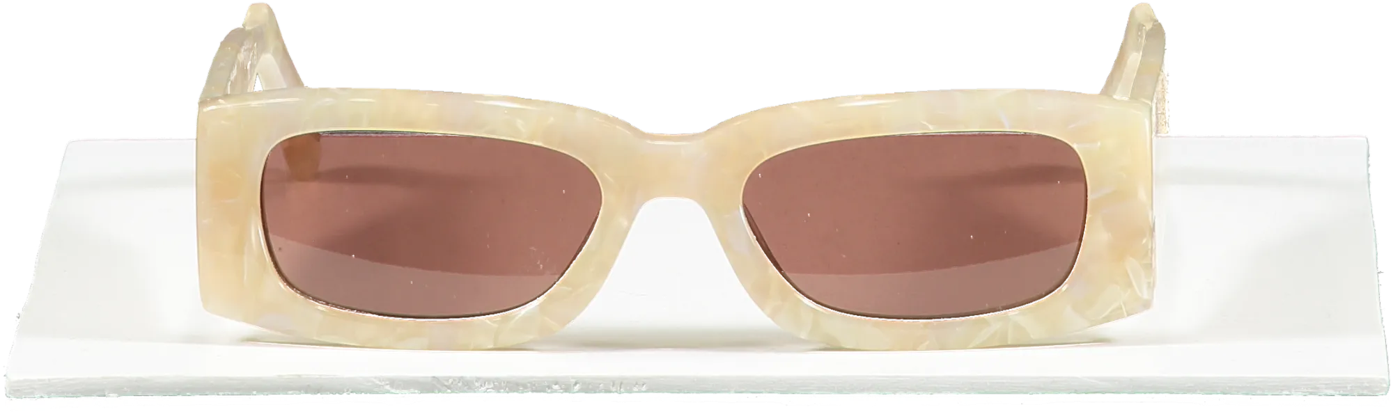 GCDS Cream Gd0020 25s Ivory Bordeaux Sunglasses