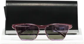 GIvenchy Pink Mirrored Cut Cat-eye Nylon Sunglasses in case