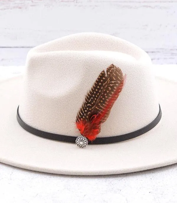 HAT FEATHER    Red