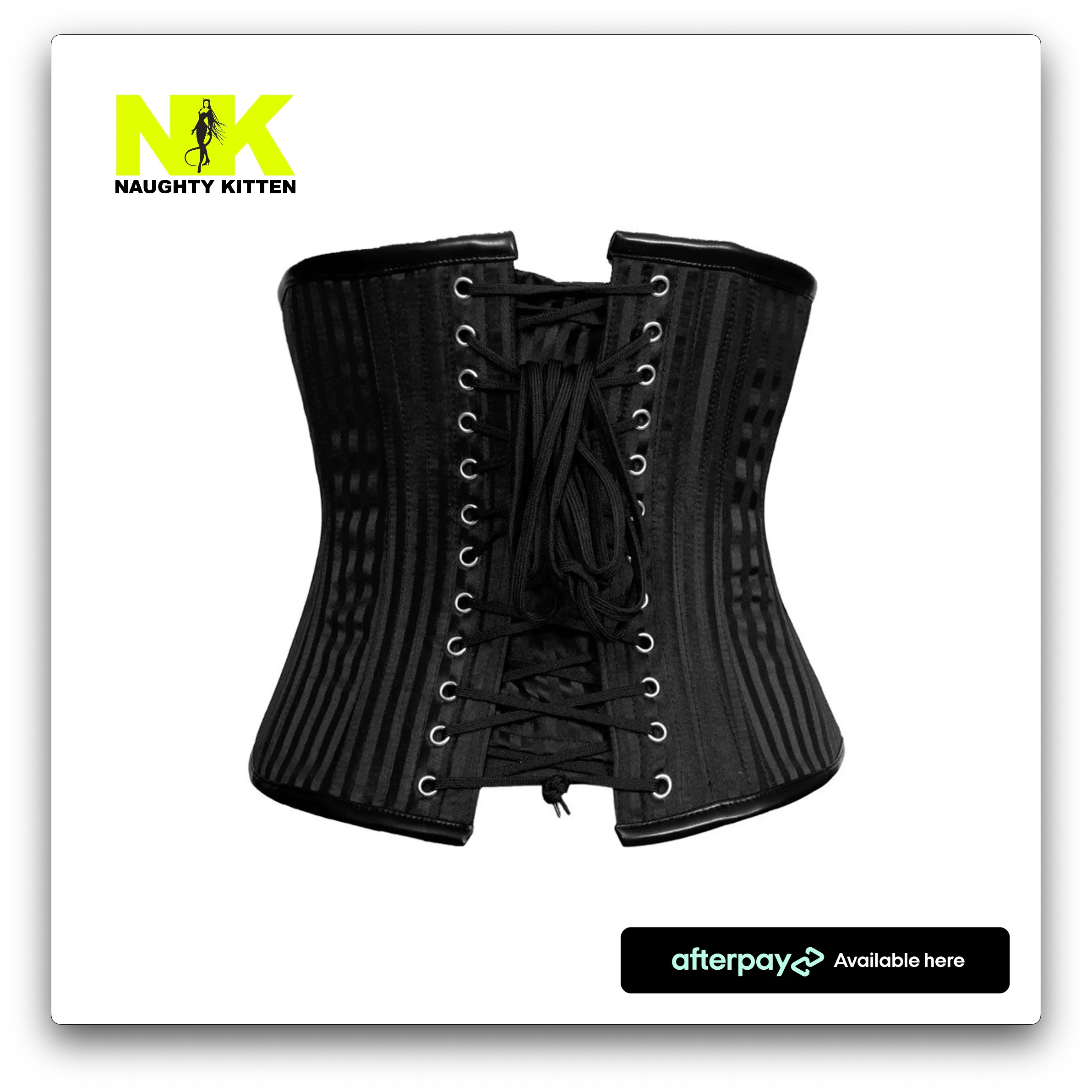 Juno Pinstripe & Chain Corset