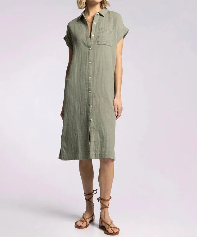 Laira Dress - Dried Sage