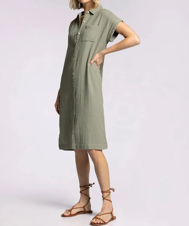 Laira Dress - Dried Sage