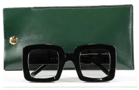 Marni Black Square Frame Sunglasses In Case