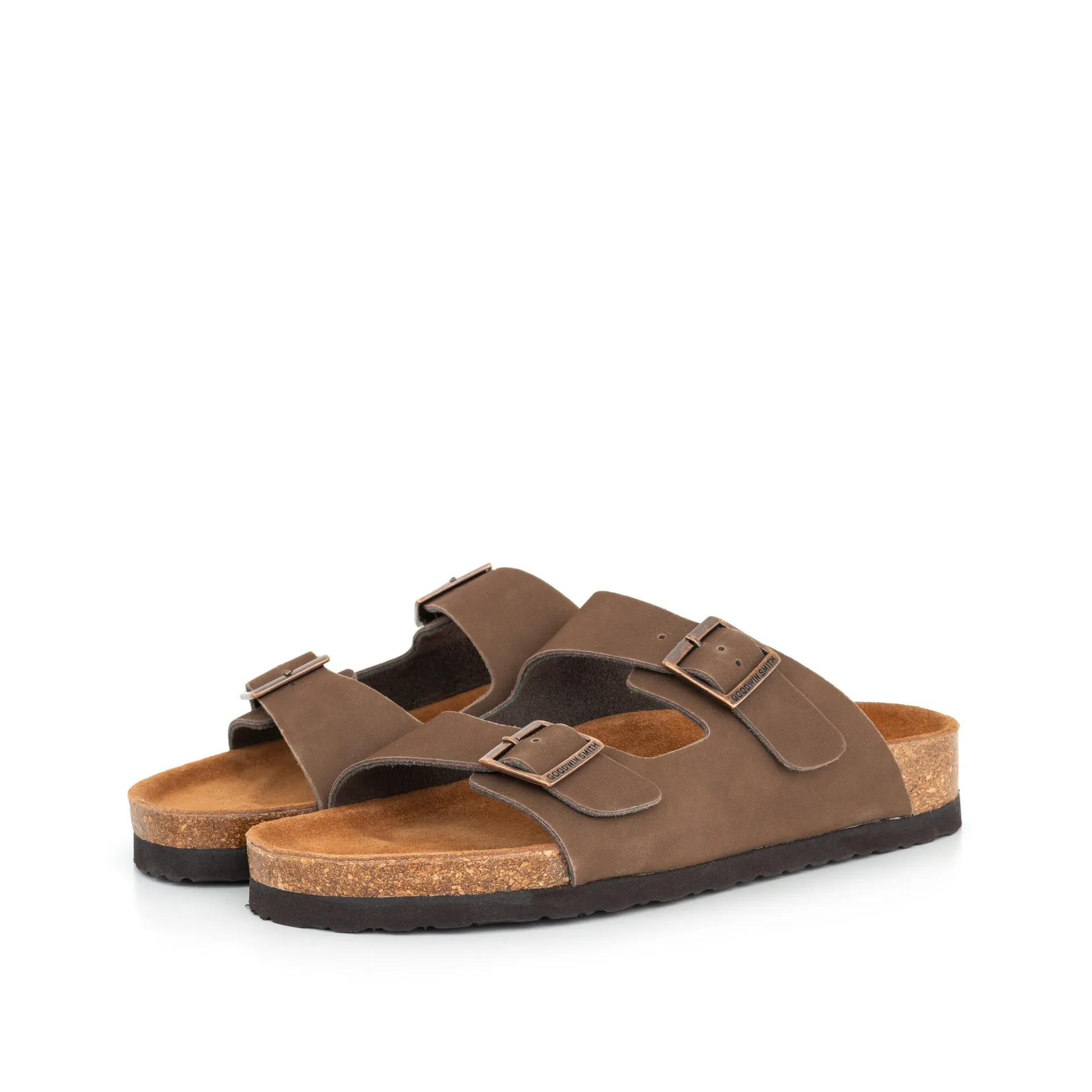 Men's Hibiscus Brown Nubuck Sandal