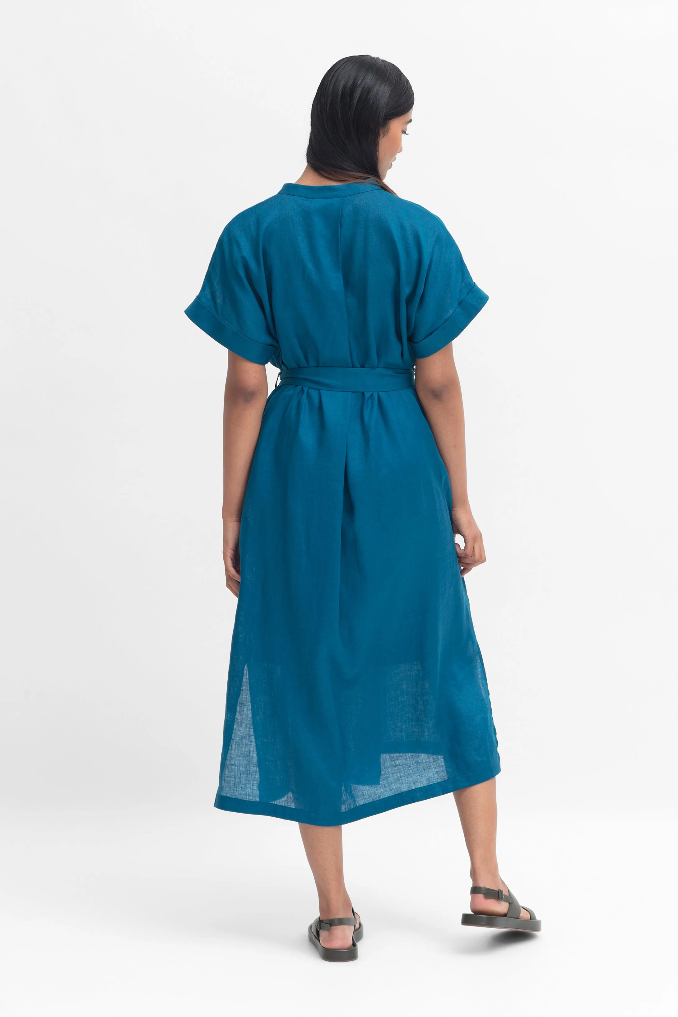 Mies Linen Shirt Dress