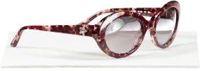 Missoni Dark Red Tortoiseshell Floral Arm Detail Sunglasses