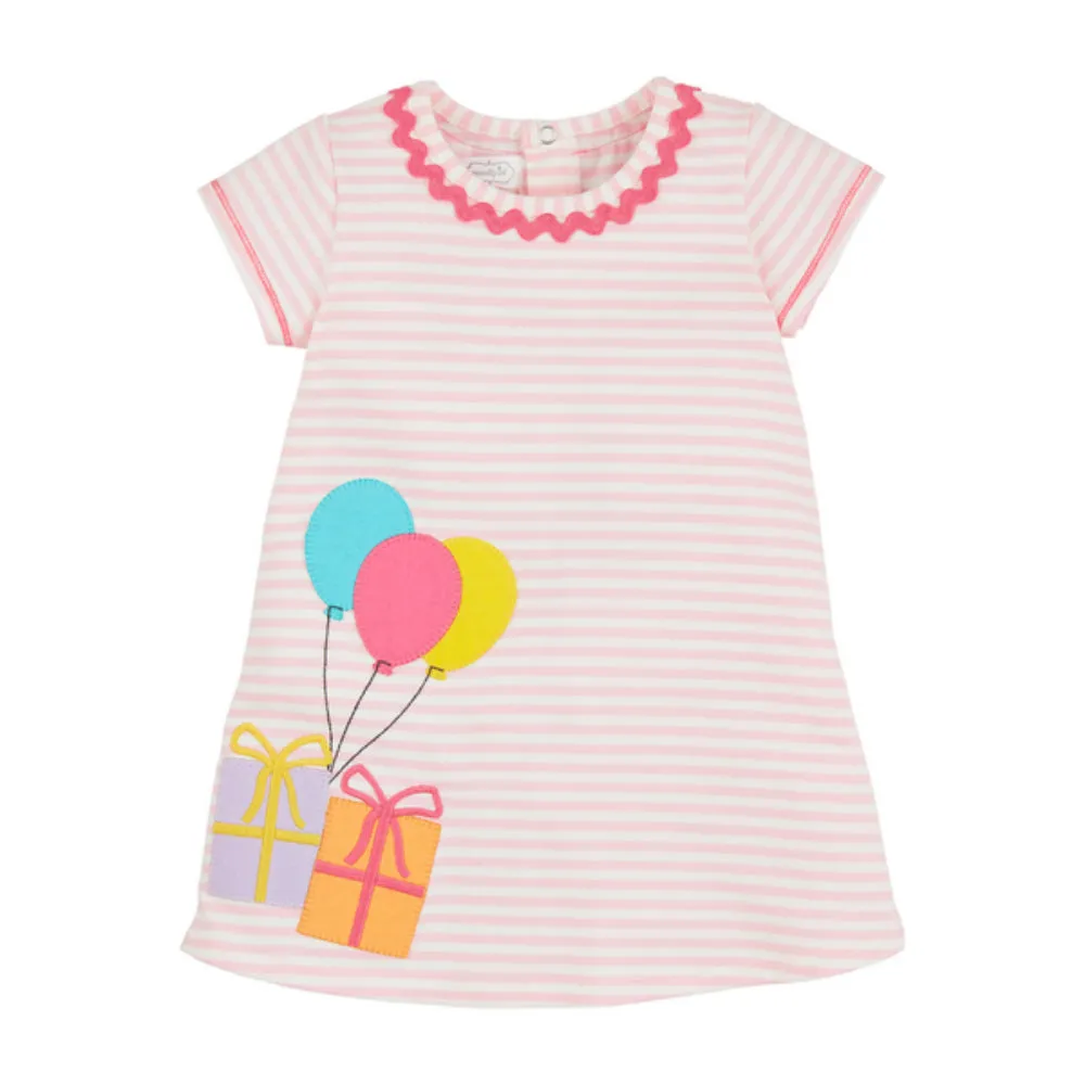 Mud Pie Pink Stripe Birthday Dress