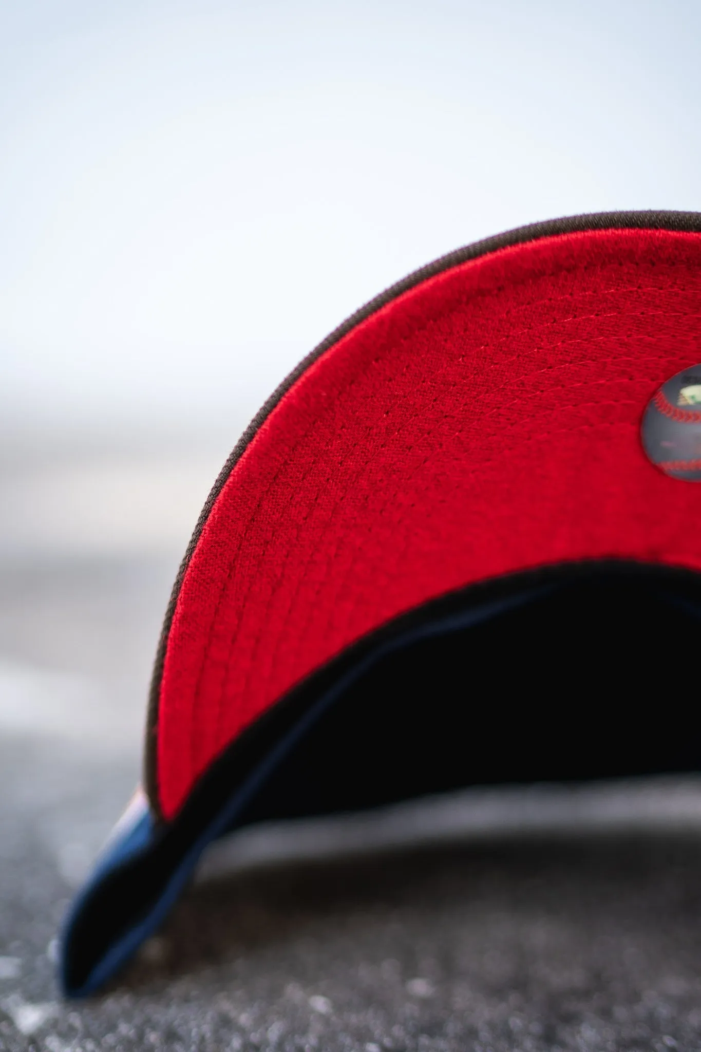 New Era Milwaukee Braves 1957 World Series Red Wool UV (Navy/Mocha)