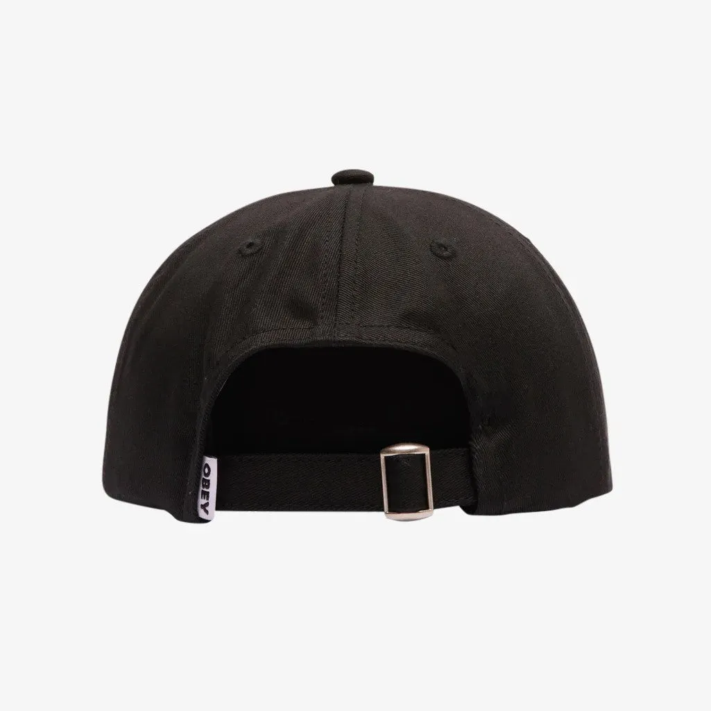 OBEY Bold Twill 6 Panel - Black