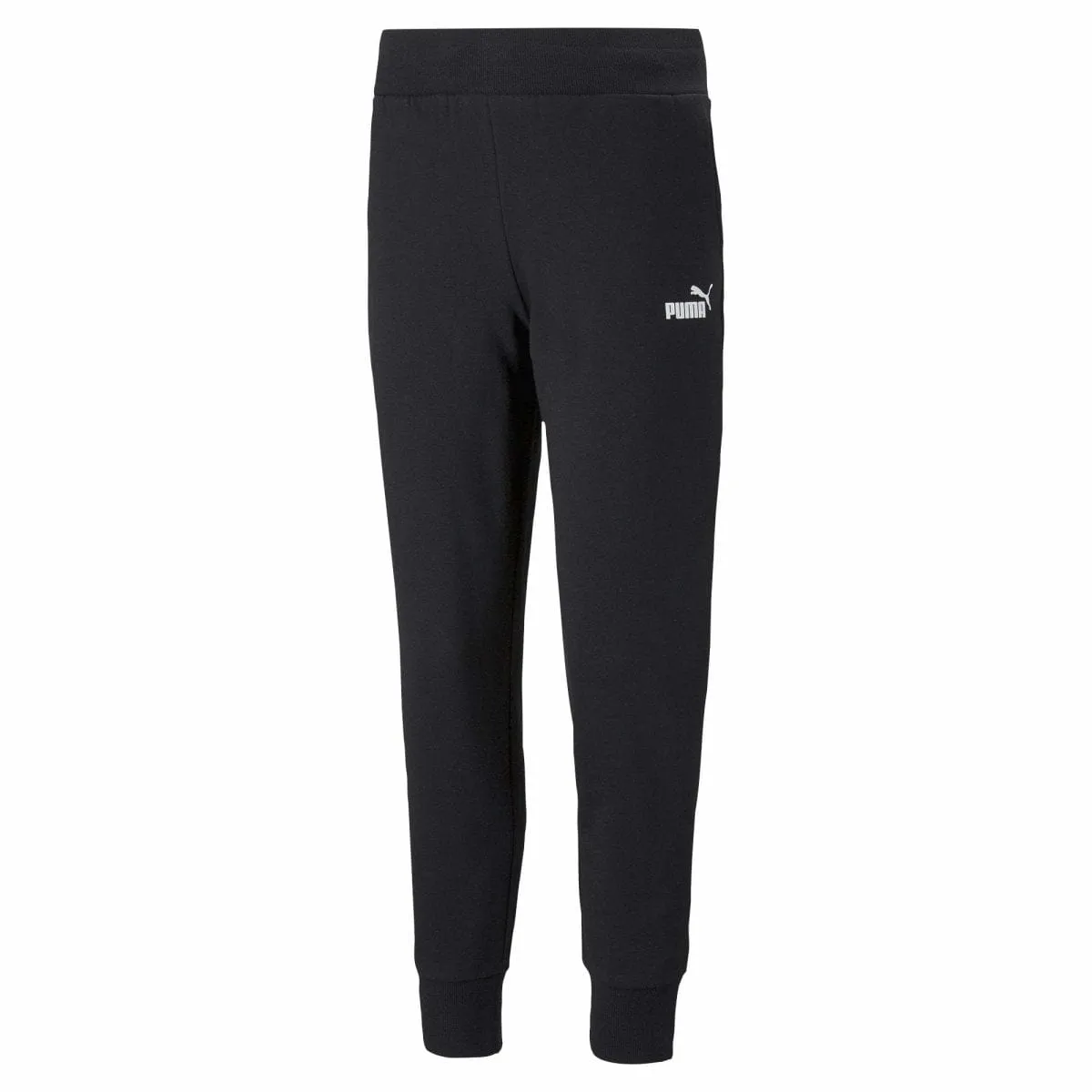 PUMA WOMEN'S ESSENTIAL FLEECE BLACK TRACKPANTS