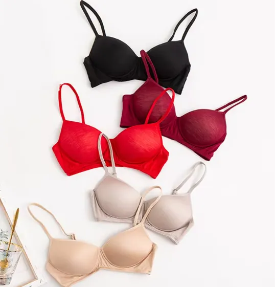 Pure Silk bra Women Fashion lady Wireless seamless padded bras for women push up bralette bralet bralett Female Everyday