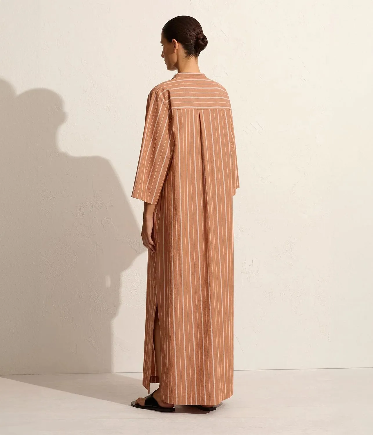 RELAXED STRIPE DJELLABA- DESERT STRIPE