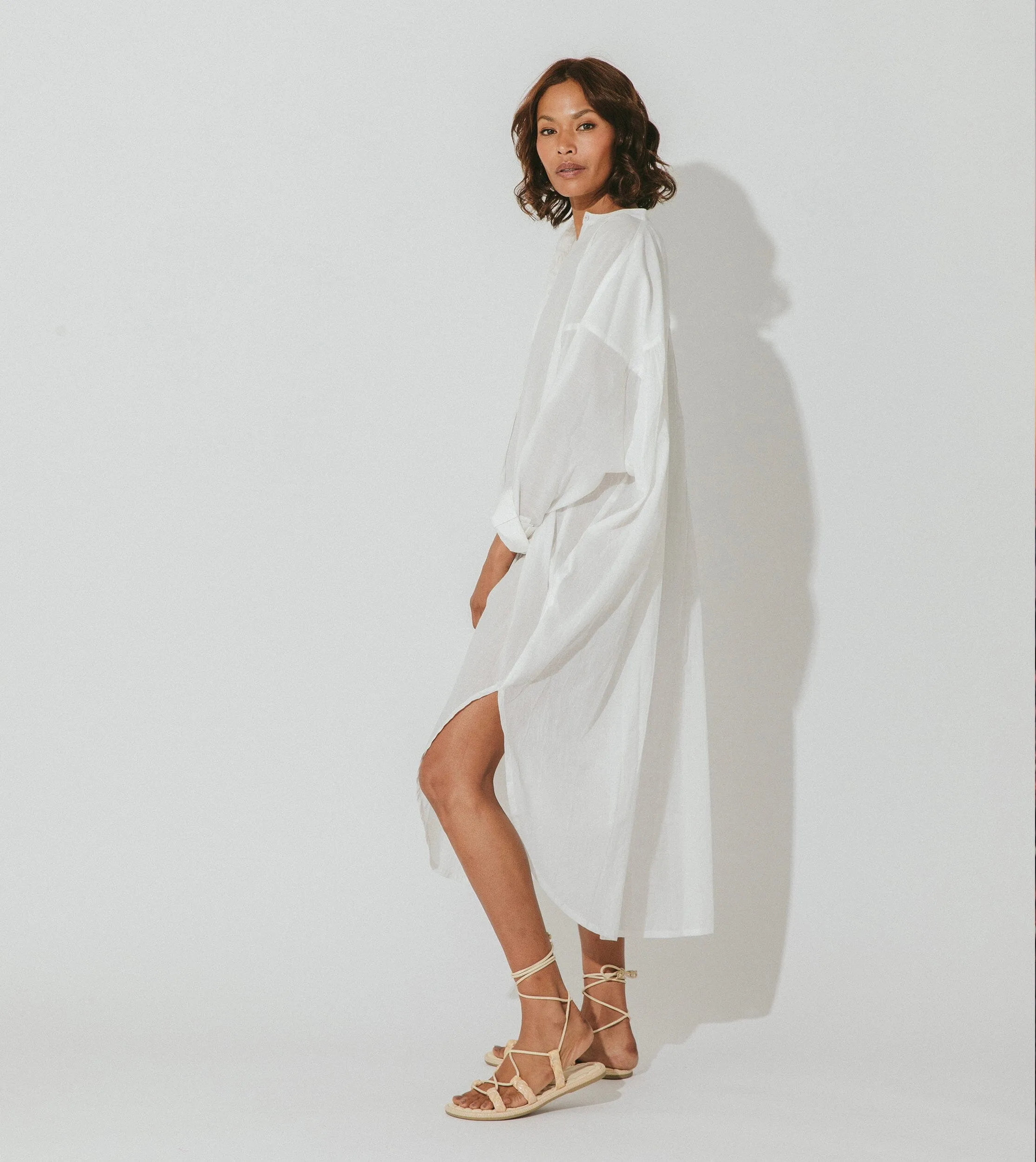 Rohita Kaftan Dress | White