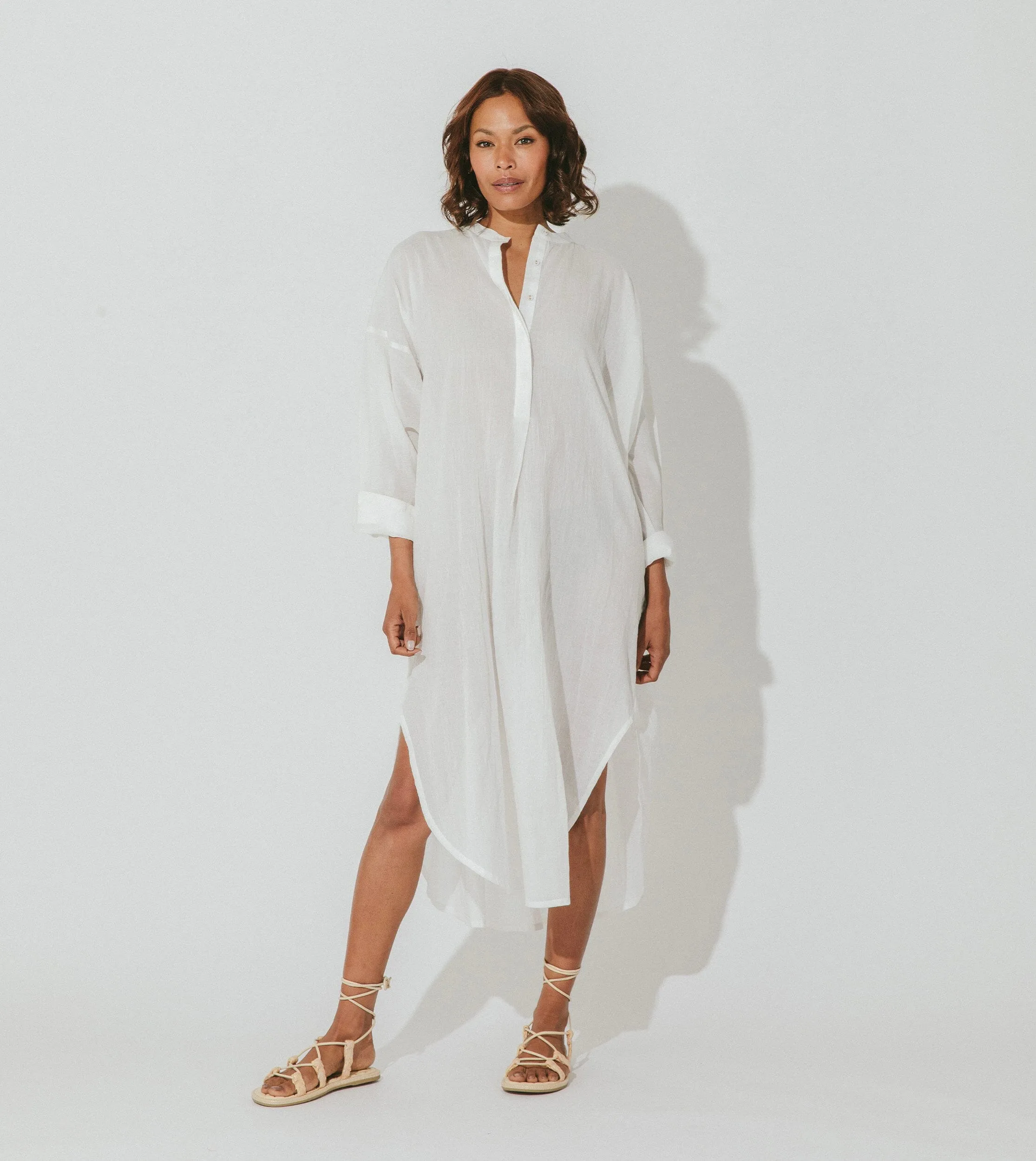 Rohita Kaftan Dress | White