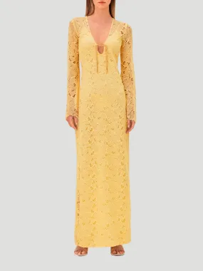 Sariyah Yellow Lace Dress