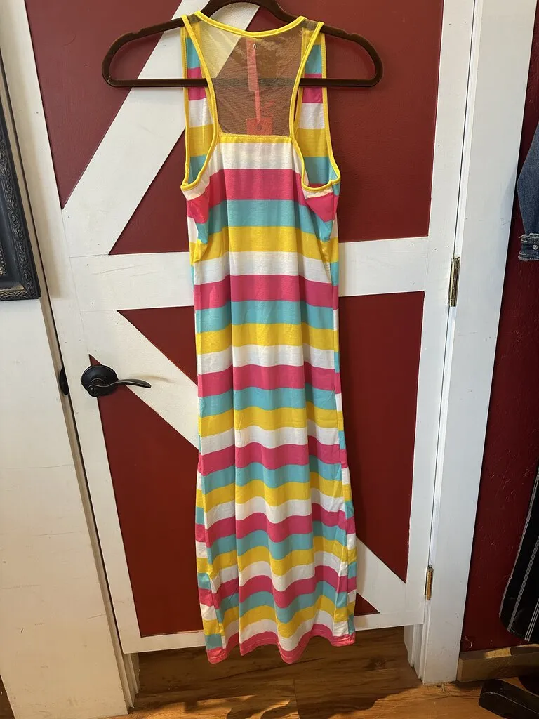 True Rock Striped Beach Dress Size L