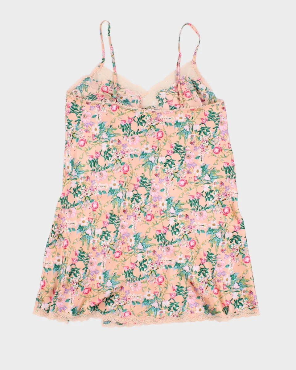 Victoria's Secret Lace Detailed Floral Slip Dress - M